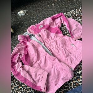 Kids Pink Jacket THE NORTH FACE WINDBREAKER LIKE GIRLS MED